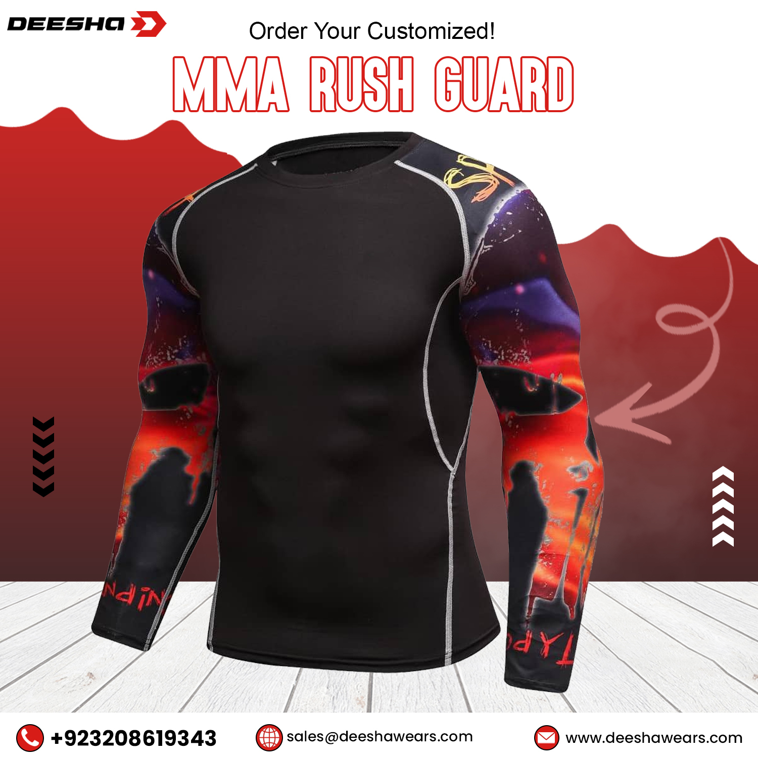 Bjj Rash Guards BRG6 Full Sleeves Sublimation - view 7