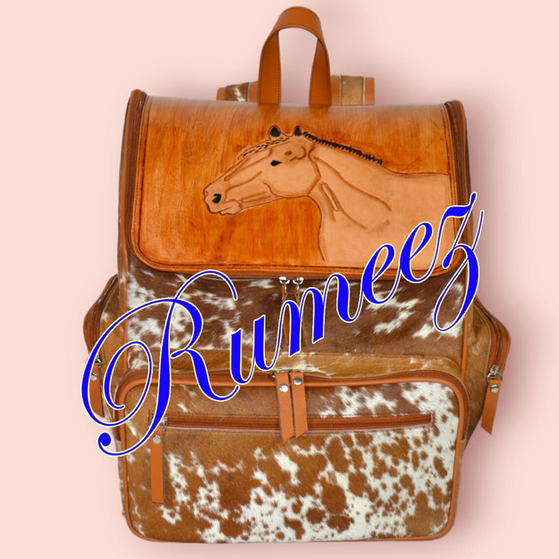 Handmade Bagpack Tooled Western Pegasus - view 5
