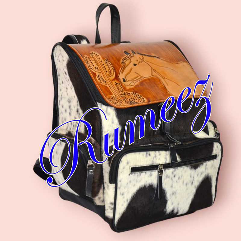 Handmade Bagpack Tooled Western Pegasus - view 11