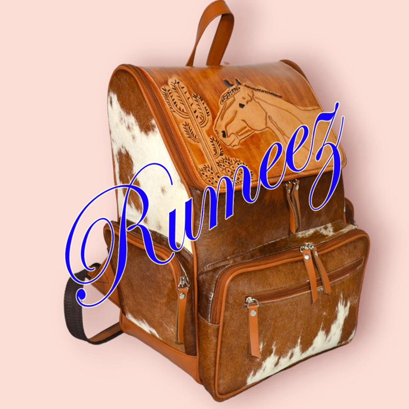 Handmade Bagpack Tooled Western Pegasus - view 16