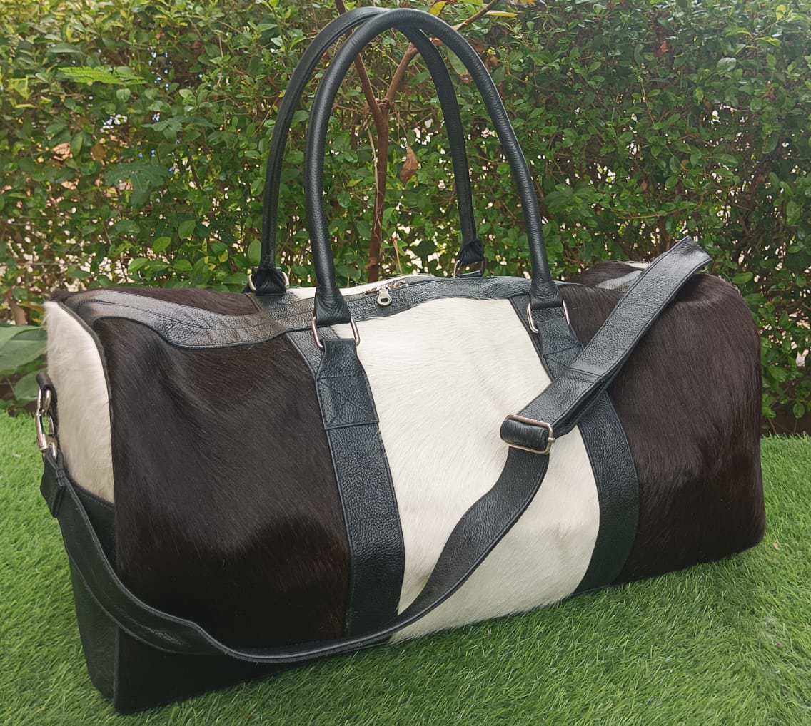 Duffle Bag Cowhide Hair-on