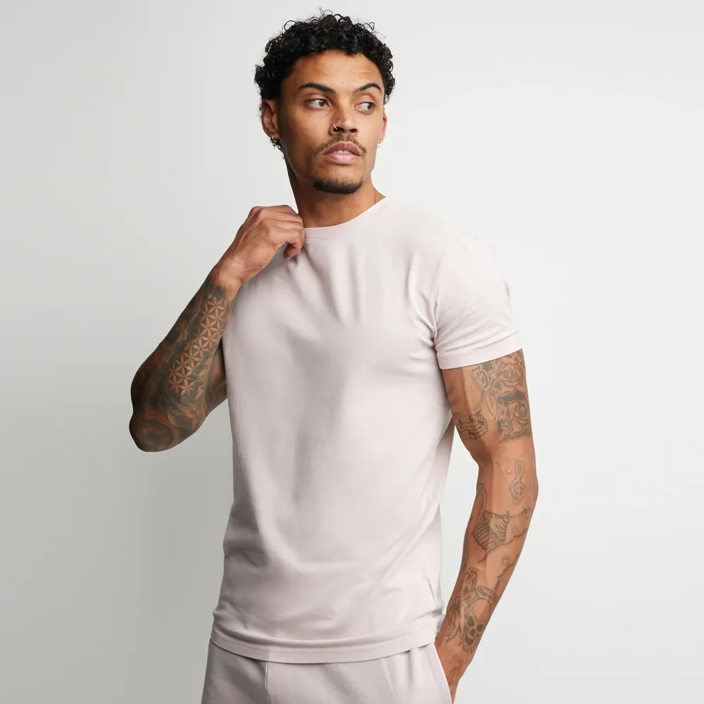  Street Wear Blank Cotton Over sized Slim Fit T-Shirt Heavy T shirt Quality Printing Men T Shirt - view 6