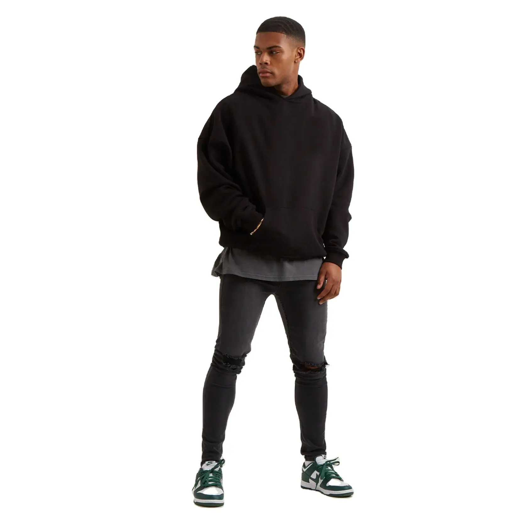  Most Popular Plain Blank Custom Men Hoodies High Quality Embroidery Hoodies For Men 2024