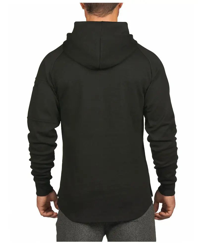 High Quality Men Gym Hoodie Sustainable Comfortable Heavyweight Breathable Custom Hoodie  - view 2