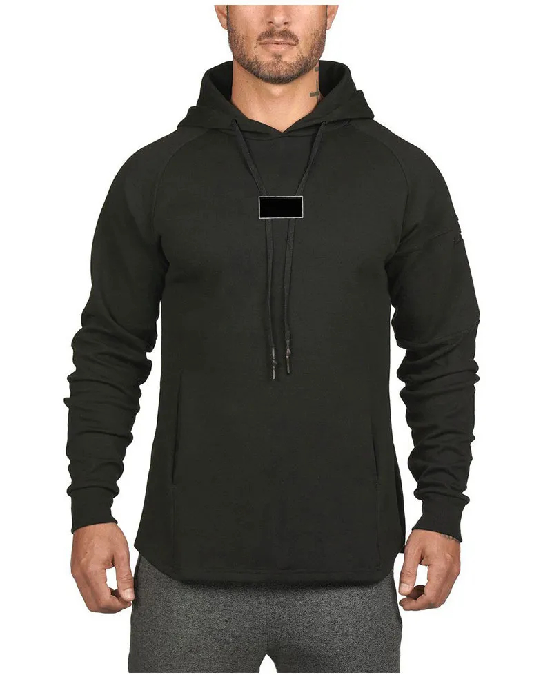 High Quality Men Gym Hoodie Sustainable Comfortable Heavyweight Breathable Custom Hoodie  - view 3