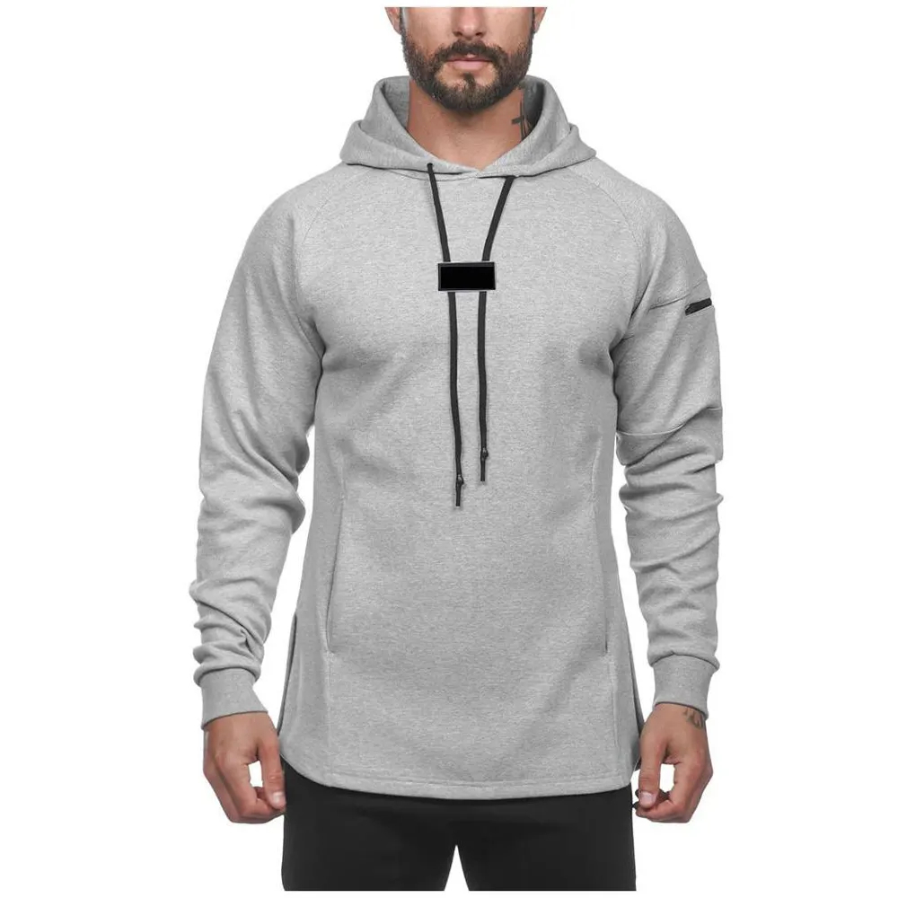 High Quality Men Gym Hoodie Sustainable Comfortable Heavyweight Breathable Custom Hoodie  - view 4