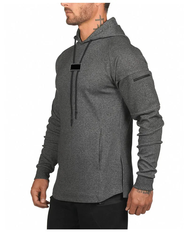 High Quality Men Gym Hoodie Sustainable Comfortable Heavyweight Breathable Custom Hoodie  - view 5