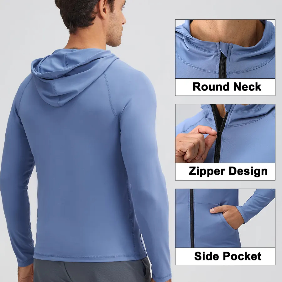 Wholesale Oversize Fitness Gym Hoodie Blank High Quality Slim Fit Gym Wear Sport Men Clothing - view 5