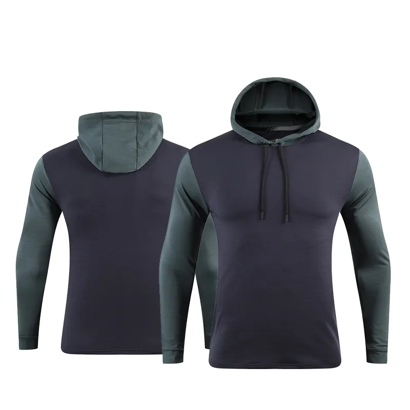 Personal Fashion Design Men Gym Custom Full High Hood Fitness cotton polyester Men Pullover hoodies