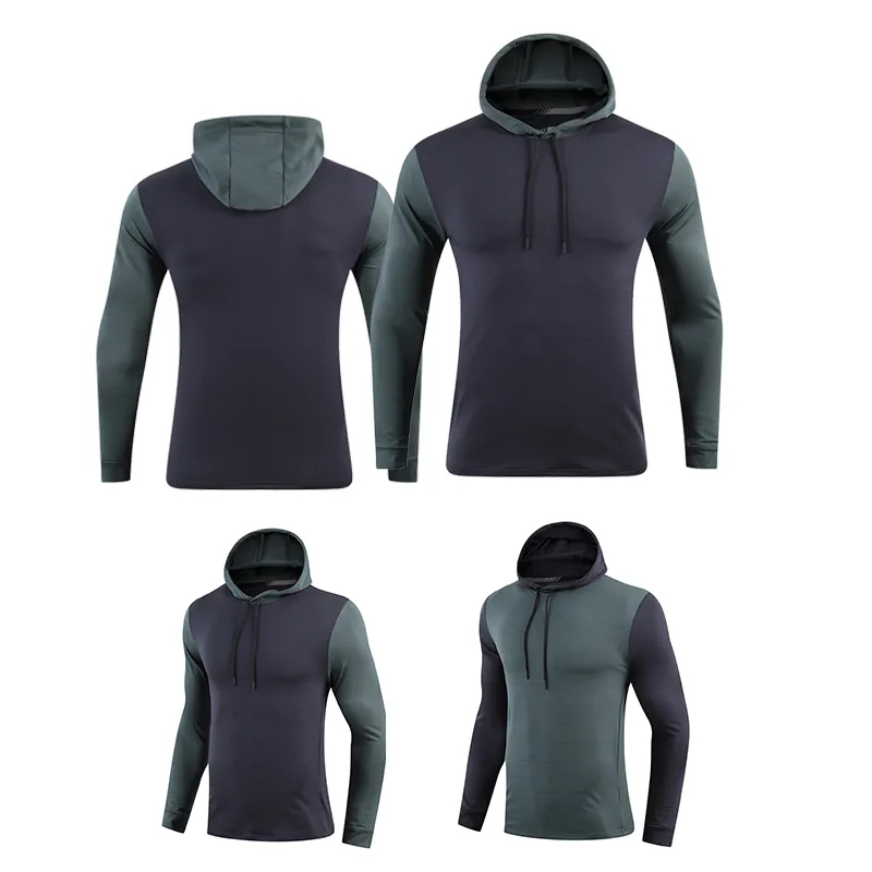 Personal Fashion Design Men Gym Custom Full High Hood Fitness cotton polyester Men Pullover hoodies - view 2