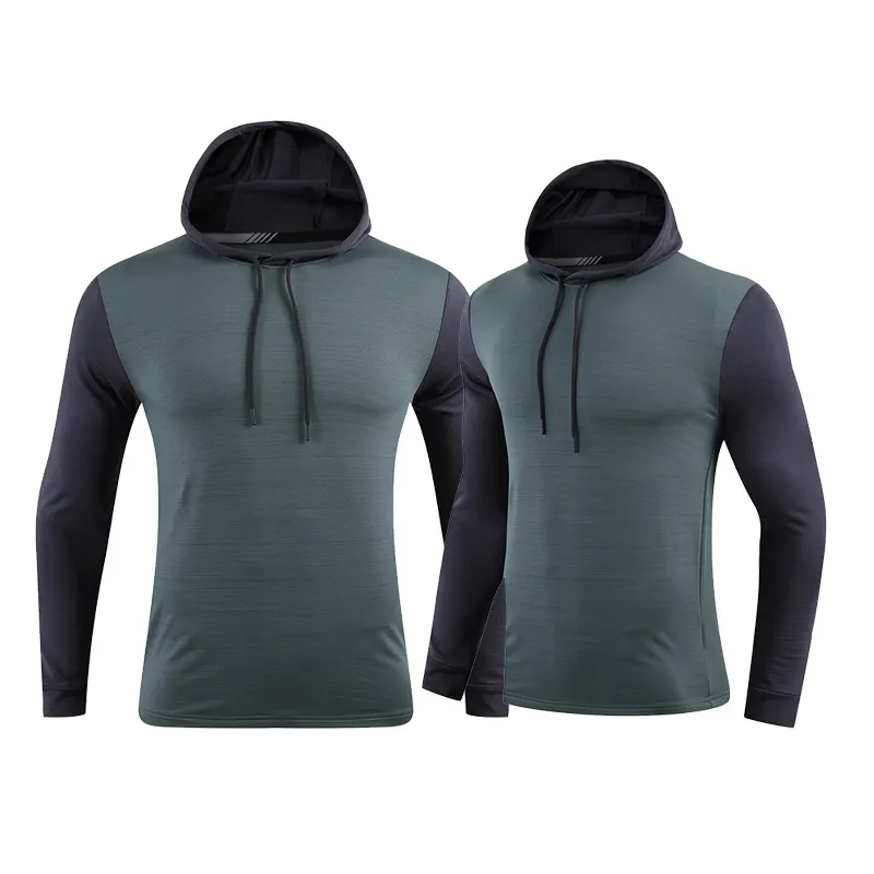 Personal Fashion Design Men Gym Custom Full High Hood Fitness cotton polyester Men Pullover hoodies - view 3