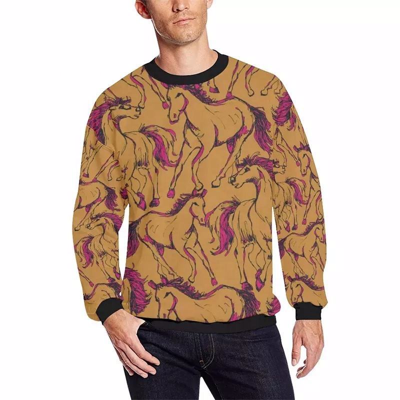 Premium Oversized Men Pullover Sweatshirt 100% Cotton Fleece Men Sweatshirt  - view 2