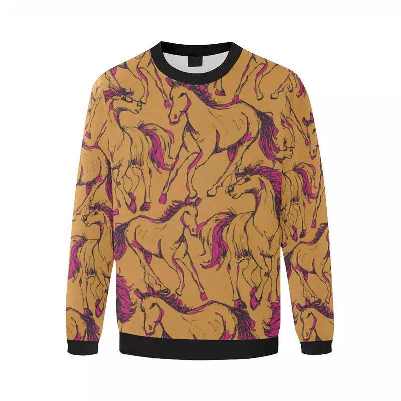 Premium Oversized Men Pullover Sweatshirt 100% Cotton Fleece Men Sweatshirt  - view 3