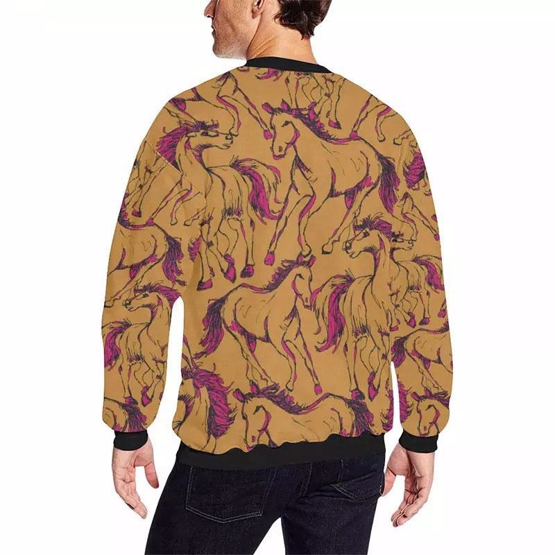 Premium Oversized Men Pullover Sweatshirt 100% Cotton Fleece Men Sweatshirt  - view 4