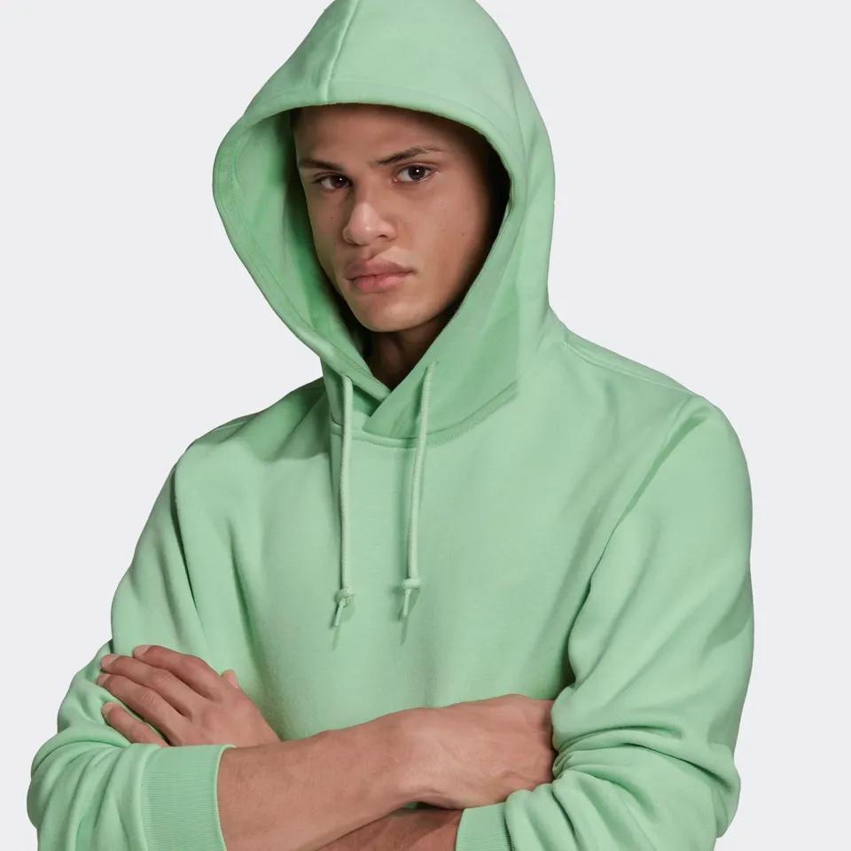 Plain Men's High Quality Cotton Thick Heavy French Terry Pullover Hoodie Custom Drop Shoulder  - view 6