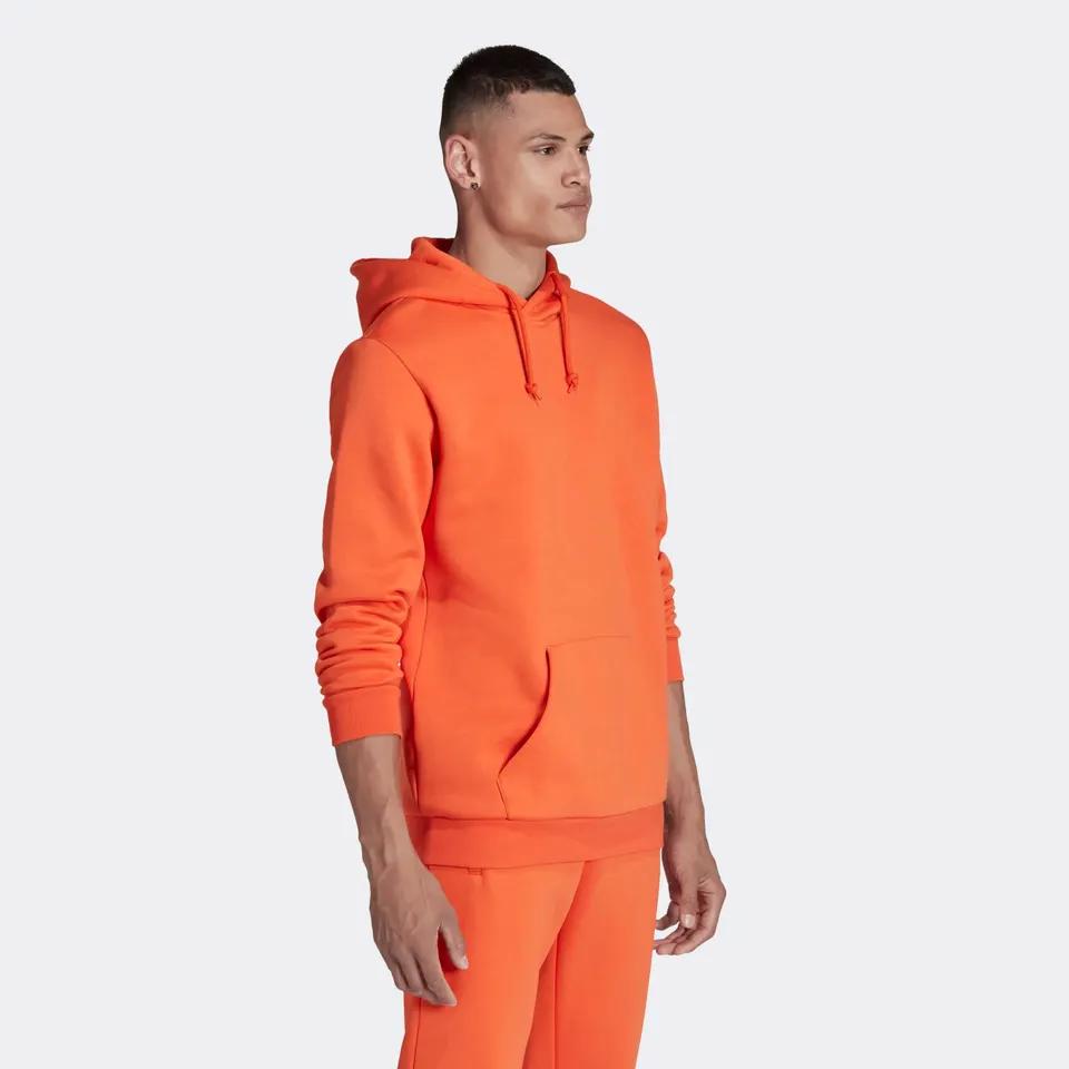 Plain Men's High Quality Cotton Thick Heavy French Terry Pullover Hoodie Custom Drop Shoulder 