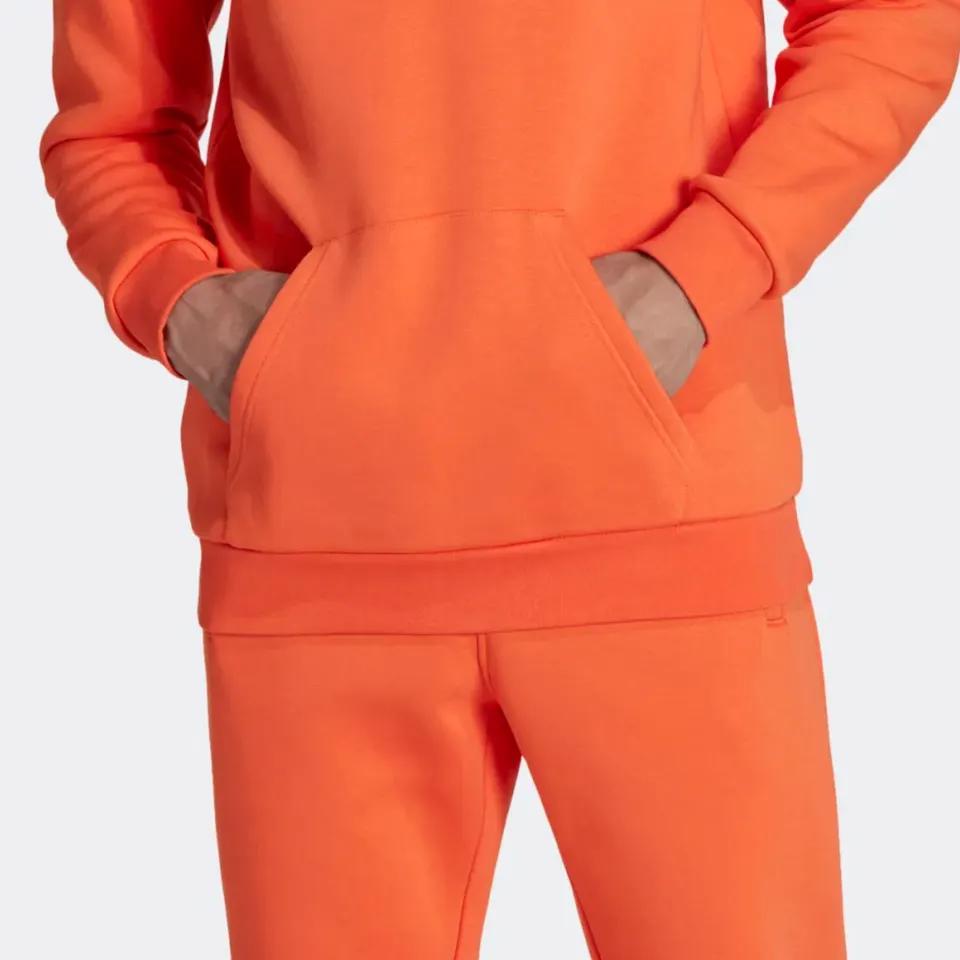 Plain Men's High Quality Cotton Thick Heavy French Terry Pullover Hoodie Custom Drop Shoulder  - view 5
