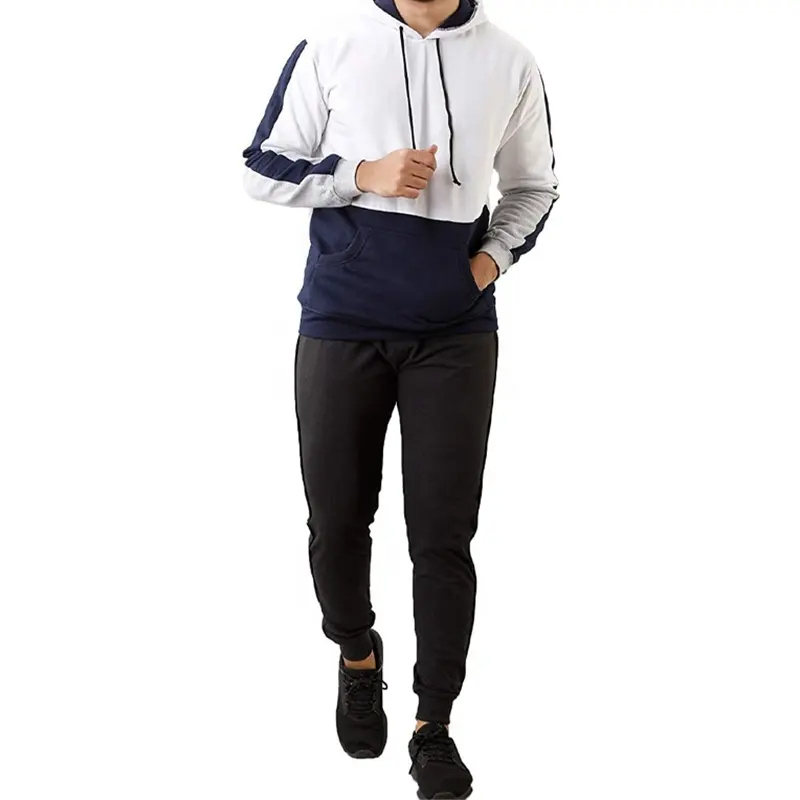 New Arrival Plain Custom Printing Logo Hoodie Cotton Plus Size Blank Men's Fitness Gym Sports 