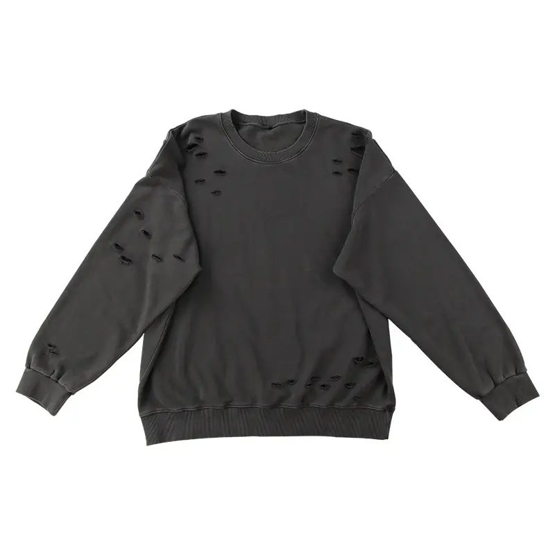 Wholesale Custom Logo Blank Oversized Unisex Cotton Cropped Men Hoodies - view 2