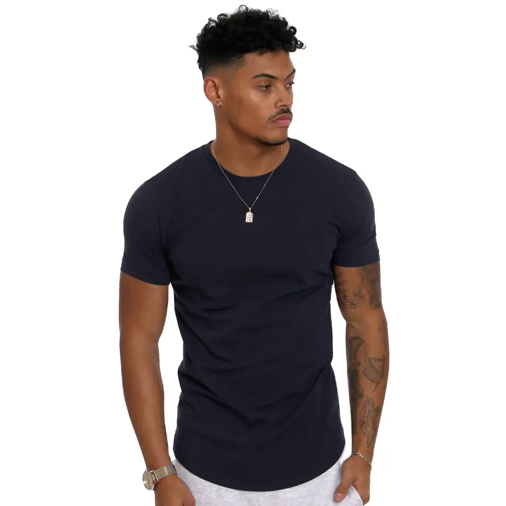 Training Fitness Clothing Cotton Spandex Muscle Fit Running Workout Men Gym Sport T Shirts