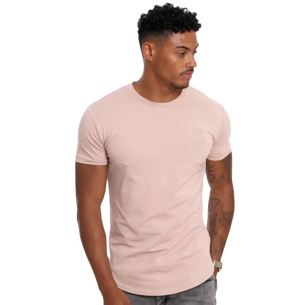 Training Fitness Clothing Cotton Spandex Muscle Fit Running Workout Men Gym Sport T Shirts - view 3
