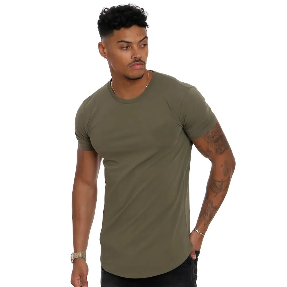 Training Fitness Clothing Cotton Spandex Muscle Fit Running Workout Men Gym Sport T Shirts - view 6