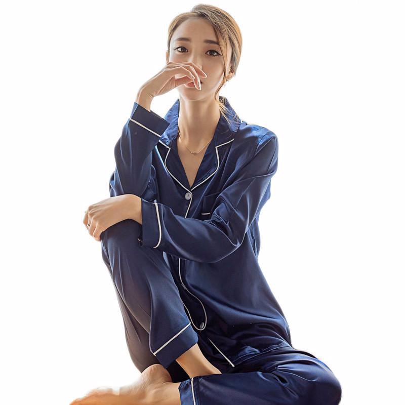 Plain Silk Night Suit for women
