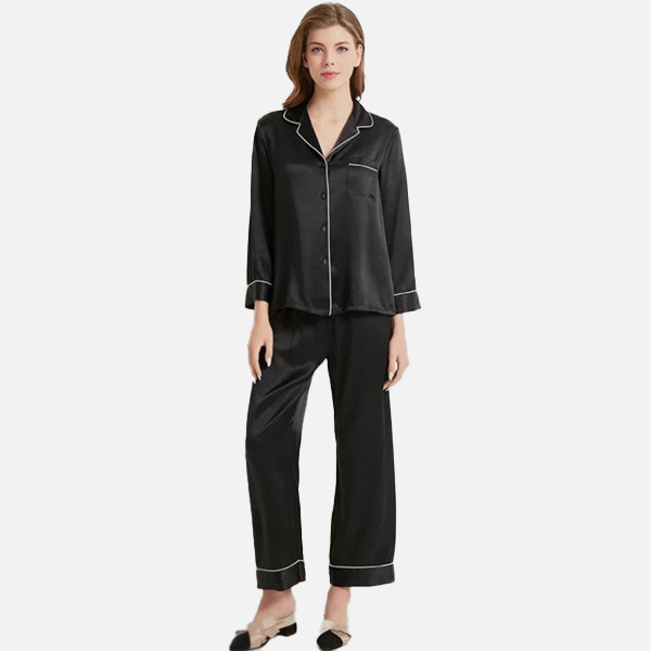 Plain Silk Night Suit for women - view 2