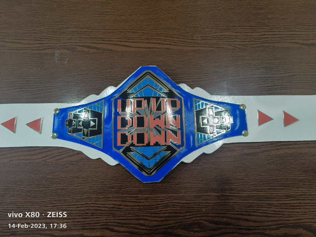 New high quality Up up down down wrestling championship belt with a premium quality with metal brass - view 2