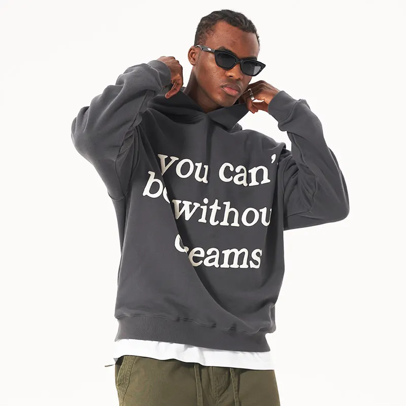 High Quality Luxury Manufacturer Custom Hoodies Acid Embroidery Hoodie Puff Printing Hoodies