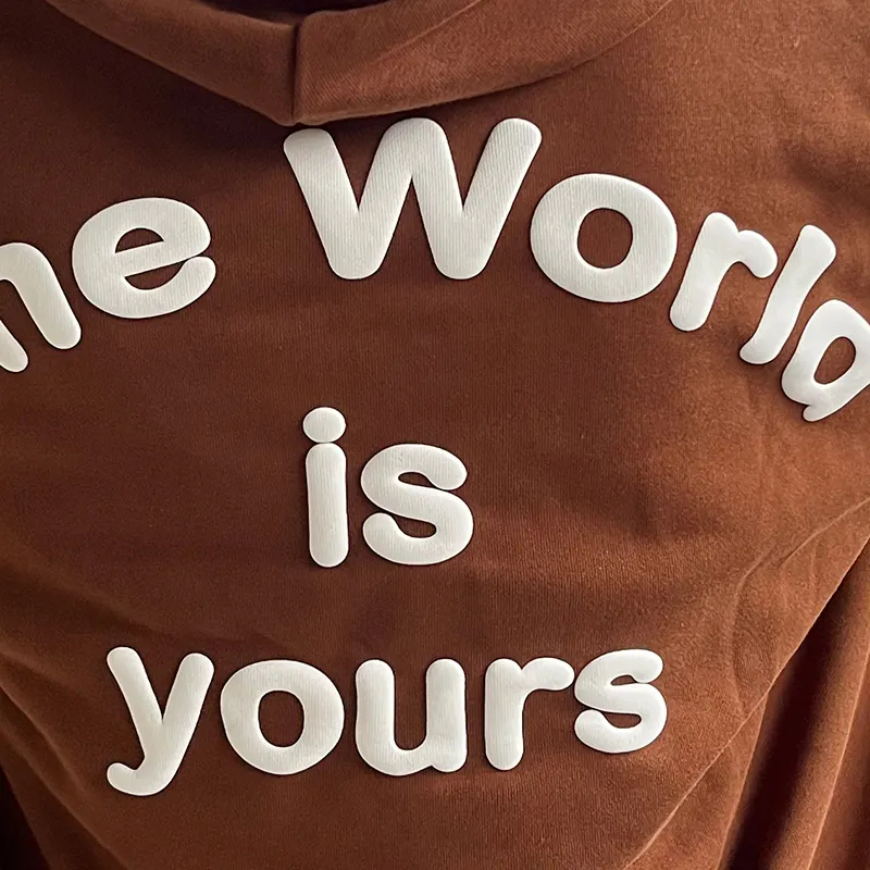 High Quality Luxury Manufacturer Custom Hoodies Acid Embroidery Hoodie Puff Printing Hoodies - view 4