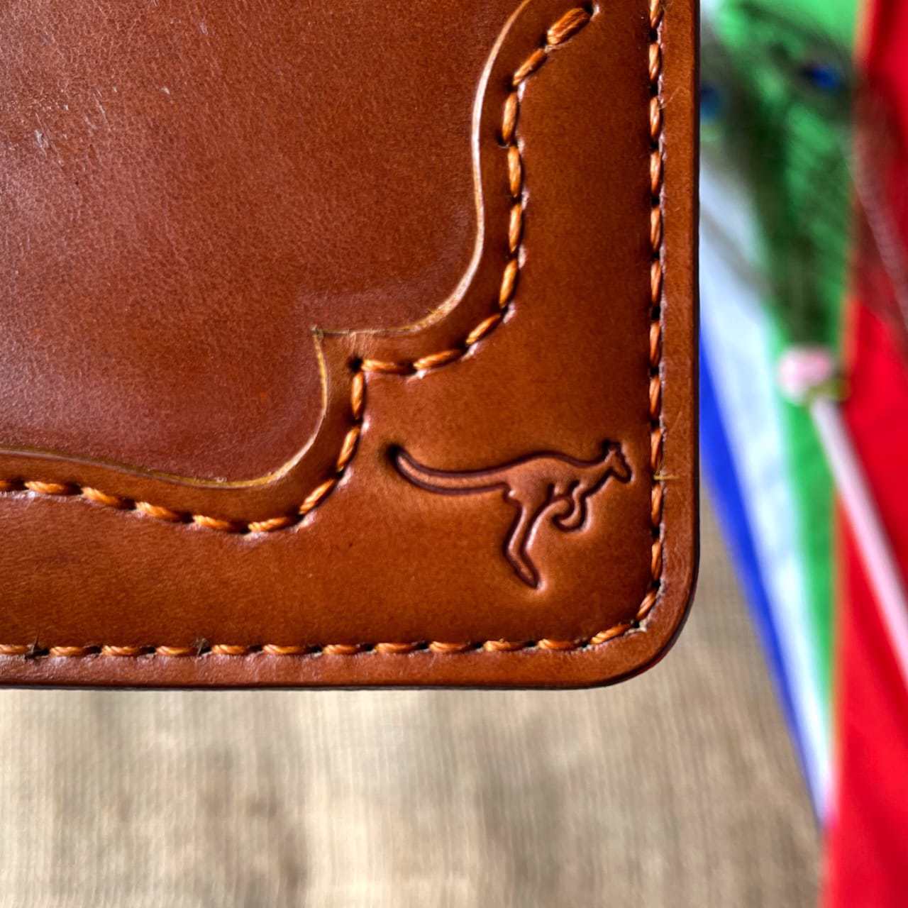Handmade Luxury Genuine Leather Bifold Wallet Brown With Corner - view 3