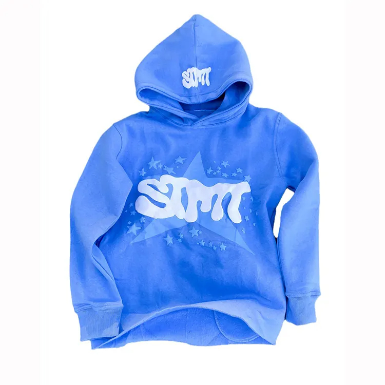  Custom Wholesale 100% Cotton Premium 3D Puff Print Hoodie Custom Logo Puff Printing Hoodie