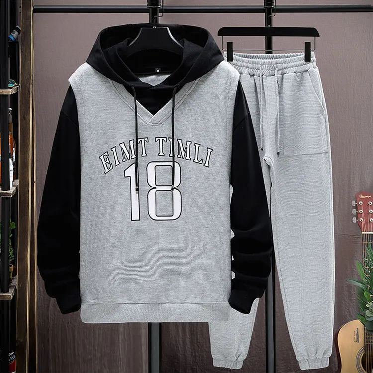 Hot Sale Customized logo Men Track Suits Sports Training Running Suits - view 6