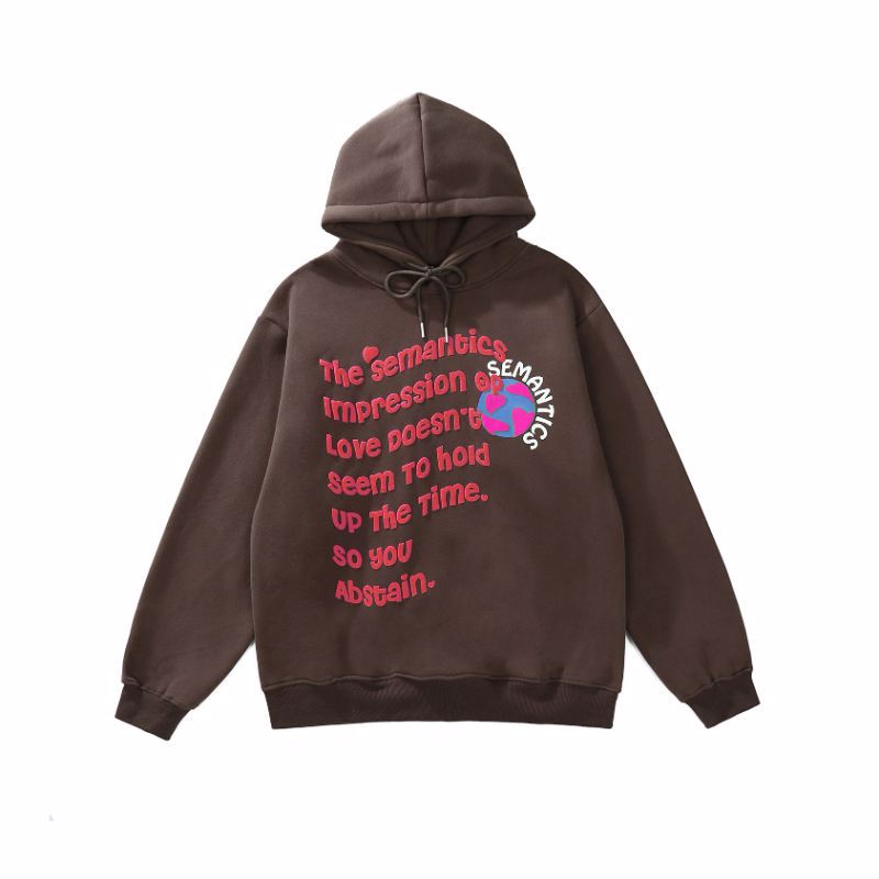 Street wear clothing manufacturer 3d puff printing cotton hoodie custom pullover puff printed  