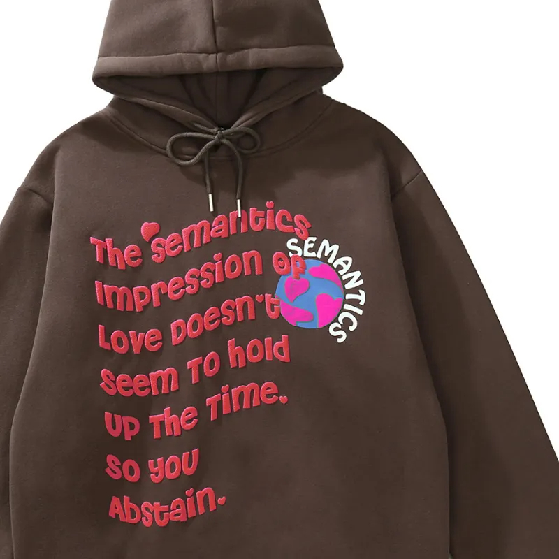 Street wear clothing manufacturer 3d puff printing cotton hoodie custom pullover puff printed   - view 6