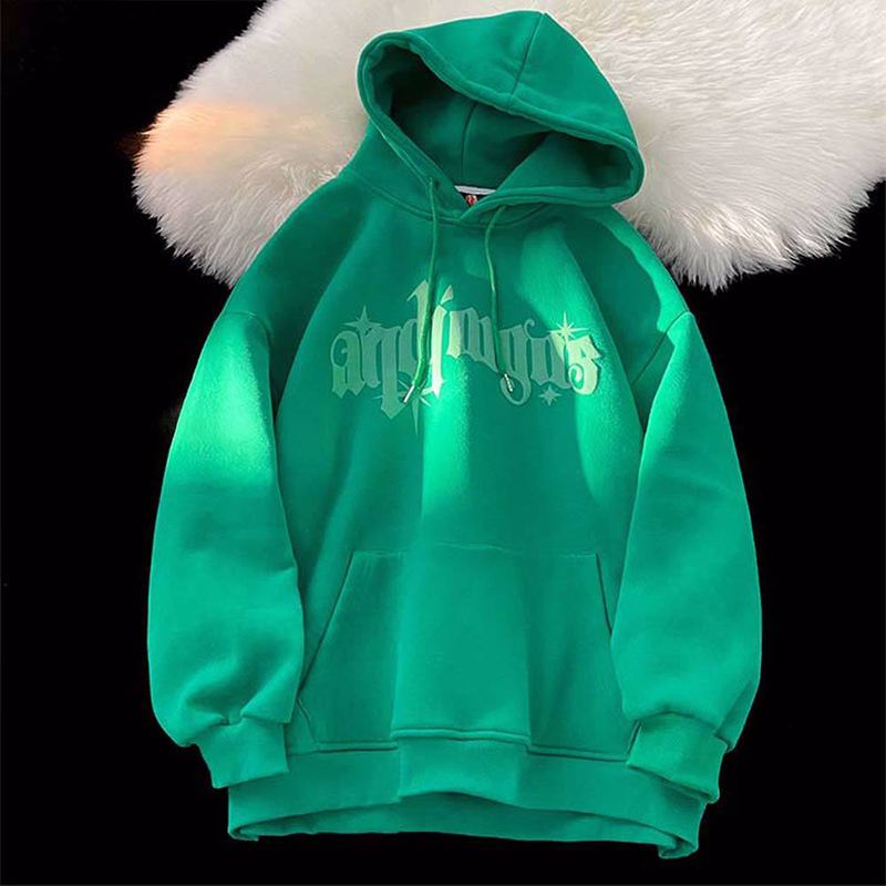 Custom streetwear hip hop 100% cotton heavy weight puff print hoodie pullover hoodie
