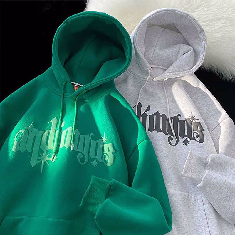 Custom streetwear hip hop 100% cotton heavy weight puff print hoodie pullover hoodie - view 3