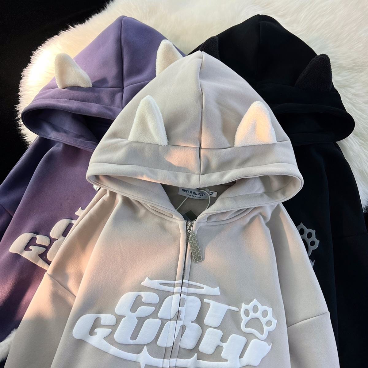 Customized Logo Puff Printed Men Hoodie Sweatshirt Classic Style Pullover Puff Printing men's hoodie - view 2