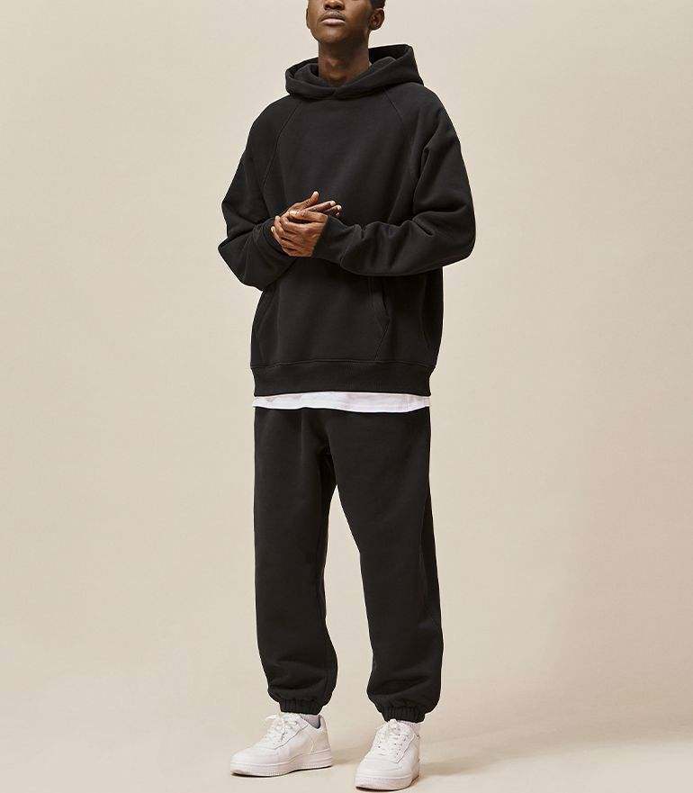 Pakistan factory custom logo men track suits private label jogger sets knit cotton premium tech - view 2