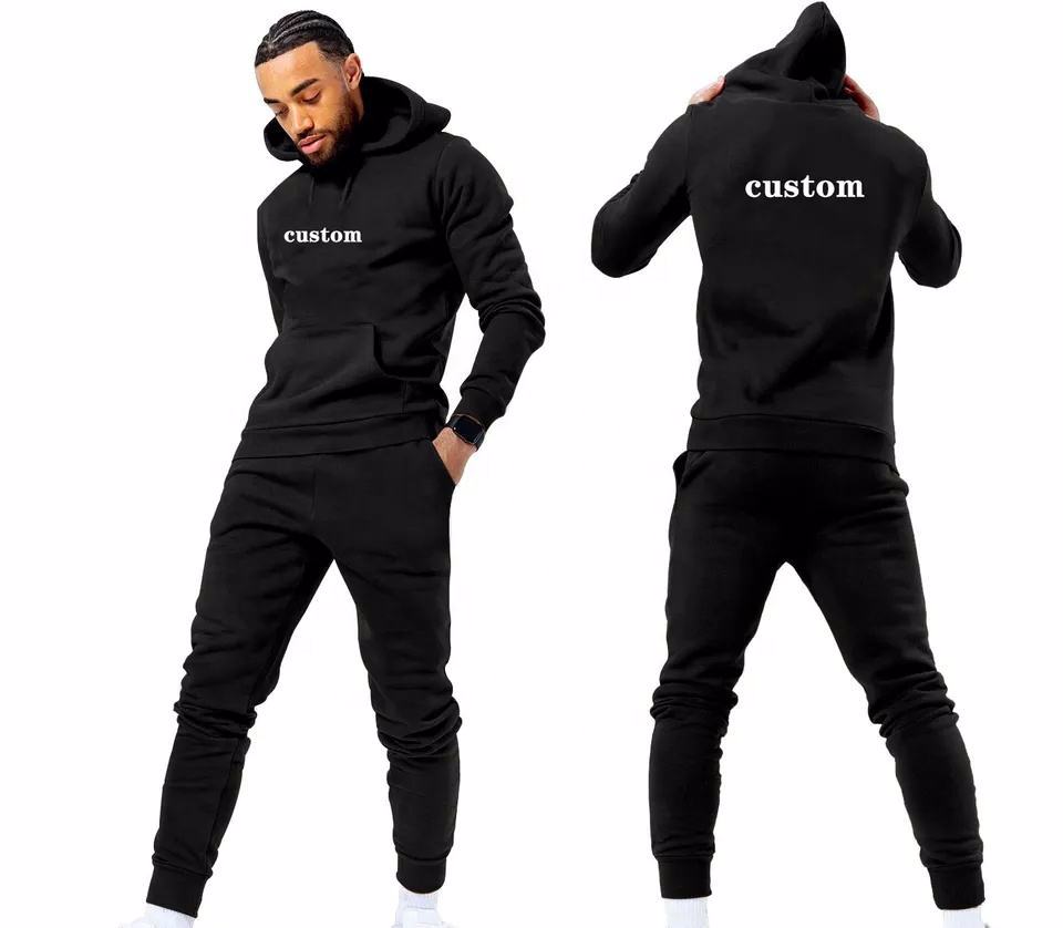 High Quality Custom Winter Waterproof Track Suits Men Two Piece Sport Tracksuit Leather Sweatsuit