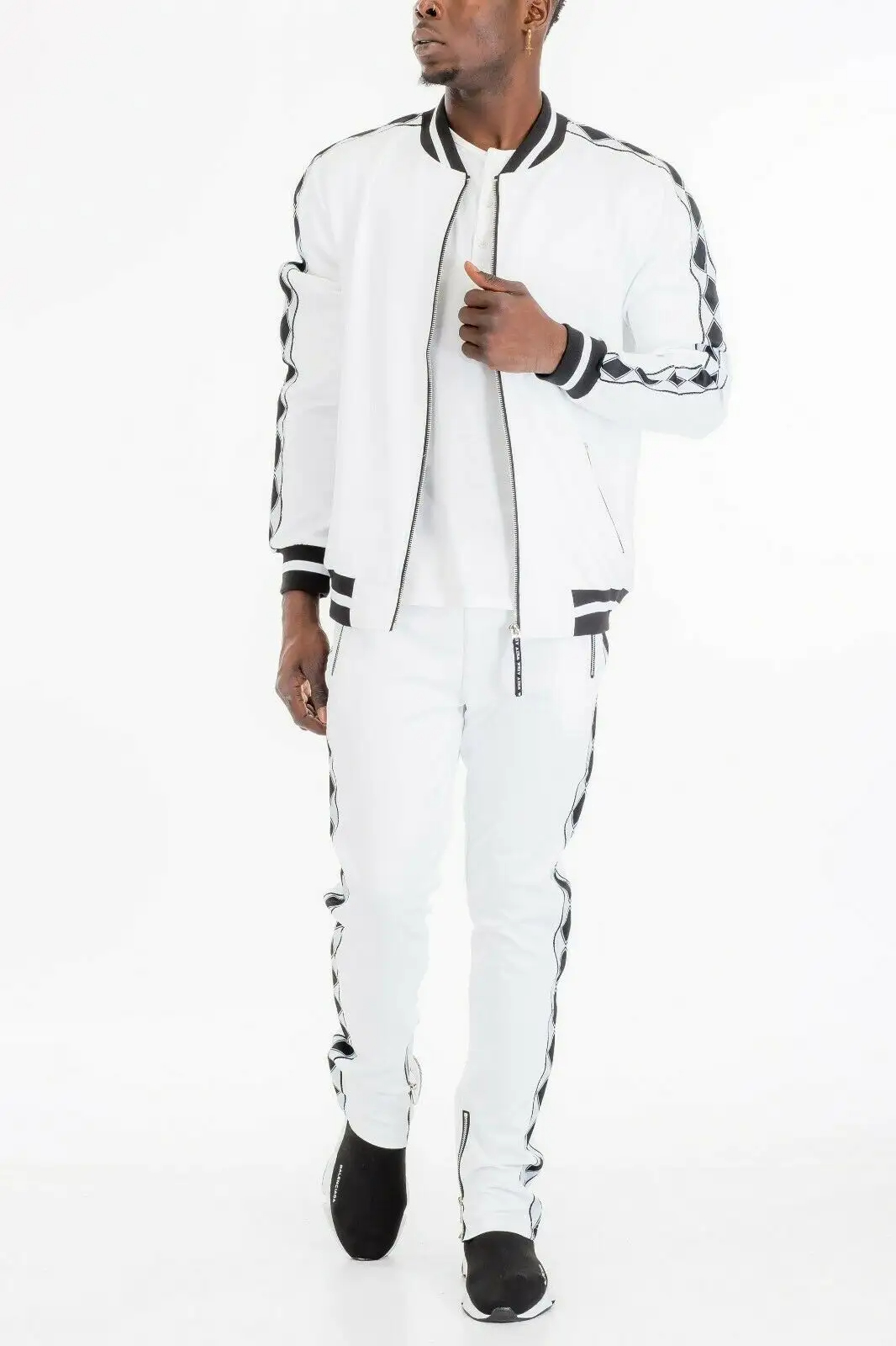 Men Sportswears Gym Fitness Tech Fleece Training Tracksuits Two Piece Set Tracksuit Jogging Suit - view 3