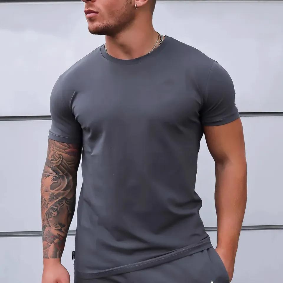 2024 Training Fitness Clothing Muscle Running Workout men Gym wear Sport T Shirts - view 5