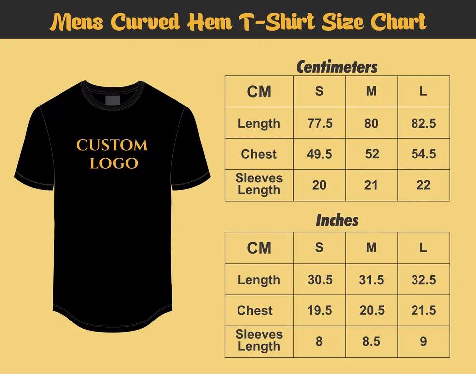 New Slim Fit Longline T Shirt Longer Drop Curved Hem Muscle Slim Fitted Gym t shirt - view 3