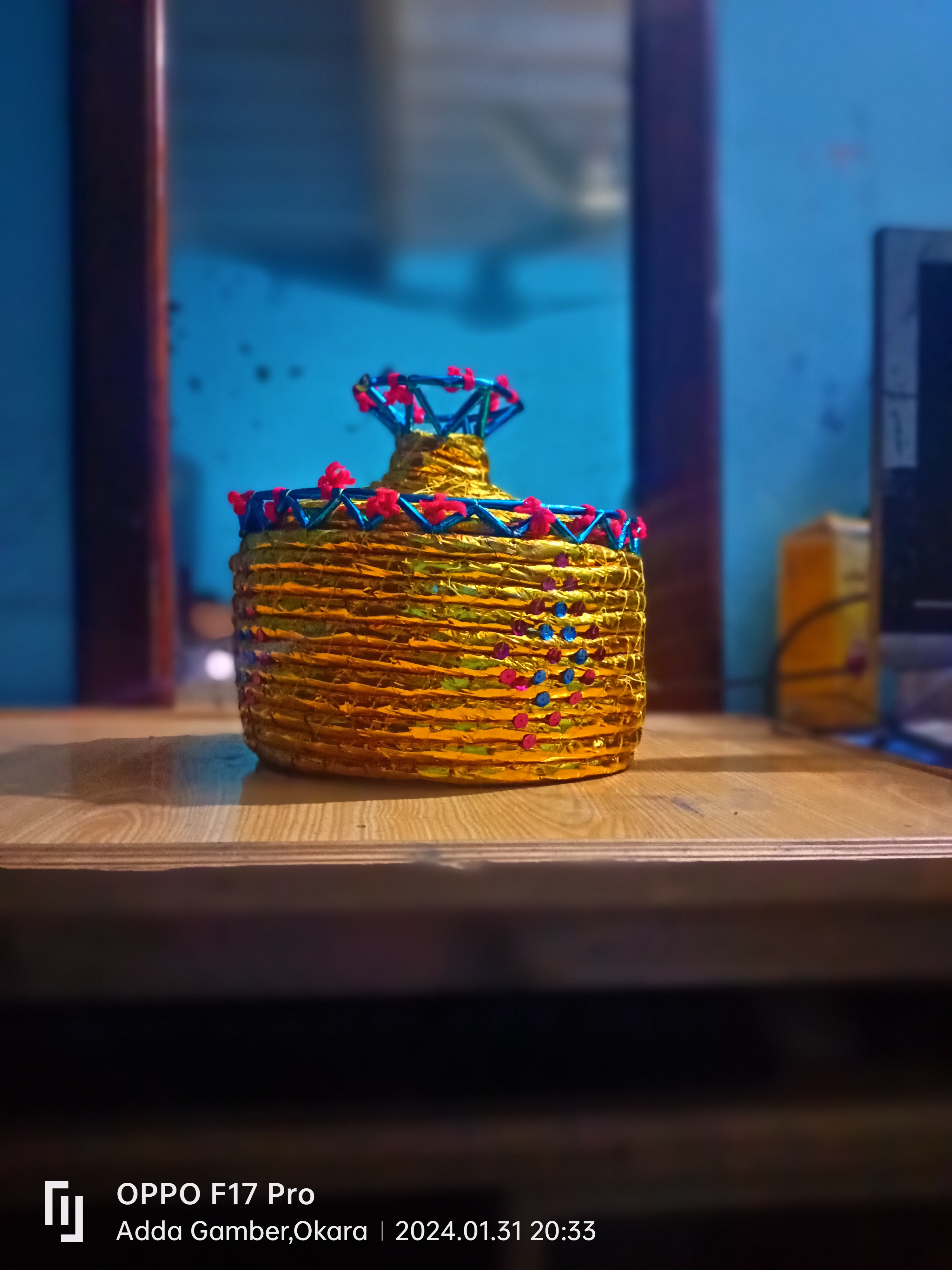 Handicraft Hot Pot Pitari Traditional Home Decore 100% handmade