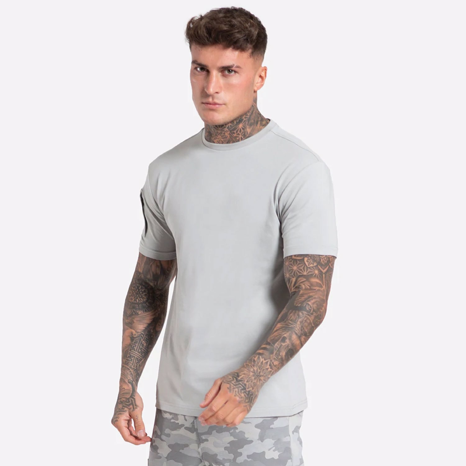 Custom Design Hot Sale Workout Quick Dry Gym Wear Men Clothing Cotton Spandex T Shirt for Men