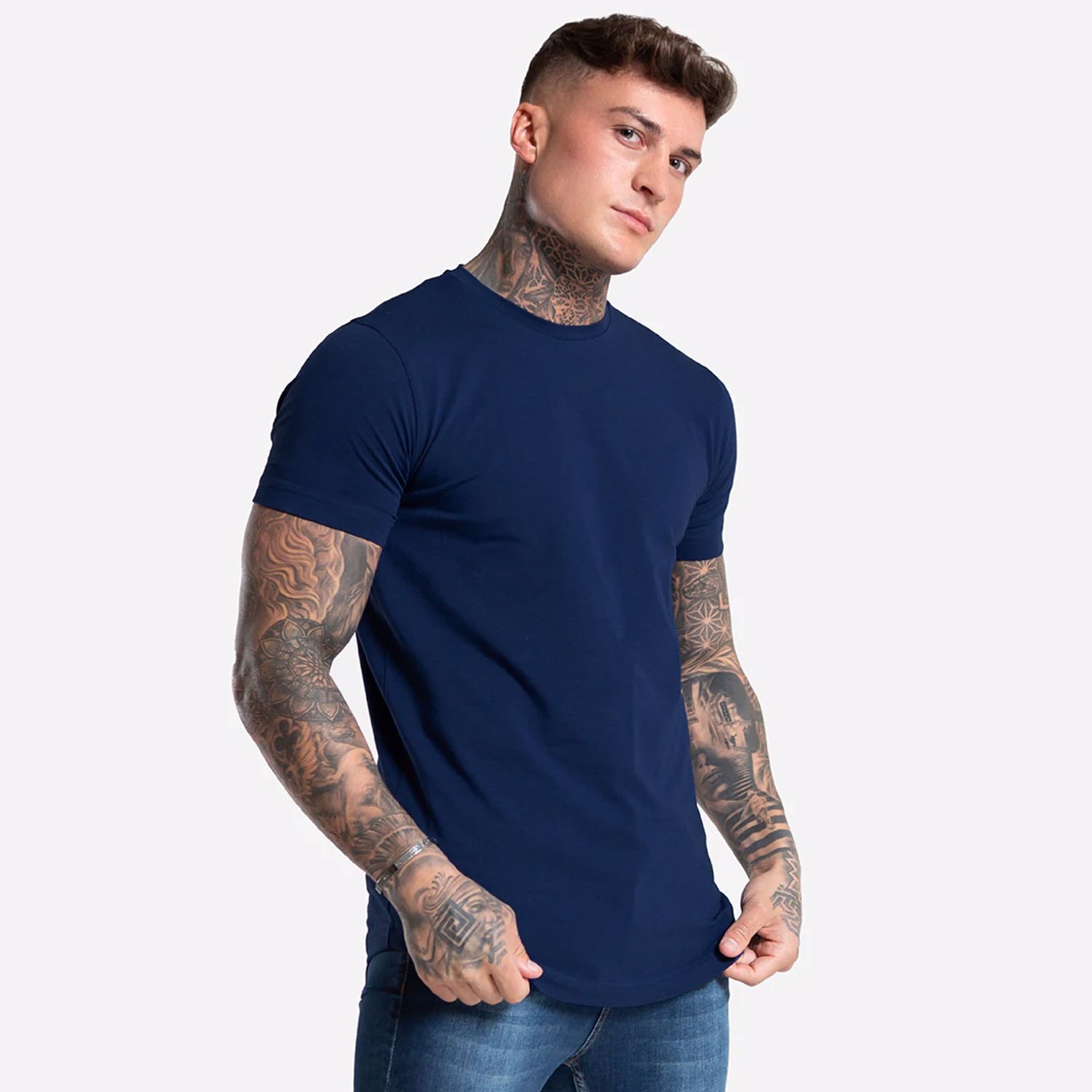 Quality Wholesale Manufacturer Sport Bodybuilding Man T-Shirt Short Sleeve Slim Fit Custom - view 8