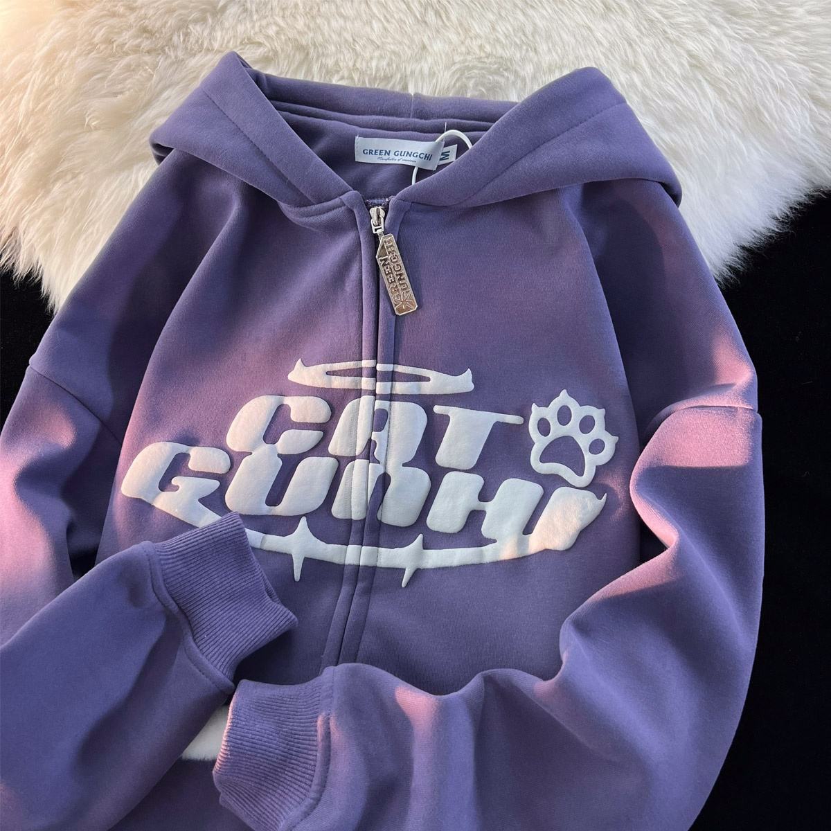 Customized Logo Puff Printed Men Hoodie Sweatshirt Classic Style Pullover Puff Printing men's hoodie - view 5