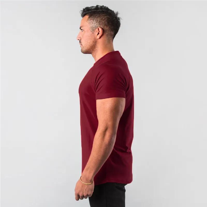 Men High Quality Gym Wear T Shirts Quick Dry Breathable Men Active Wear T Shirts 