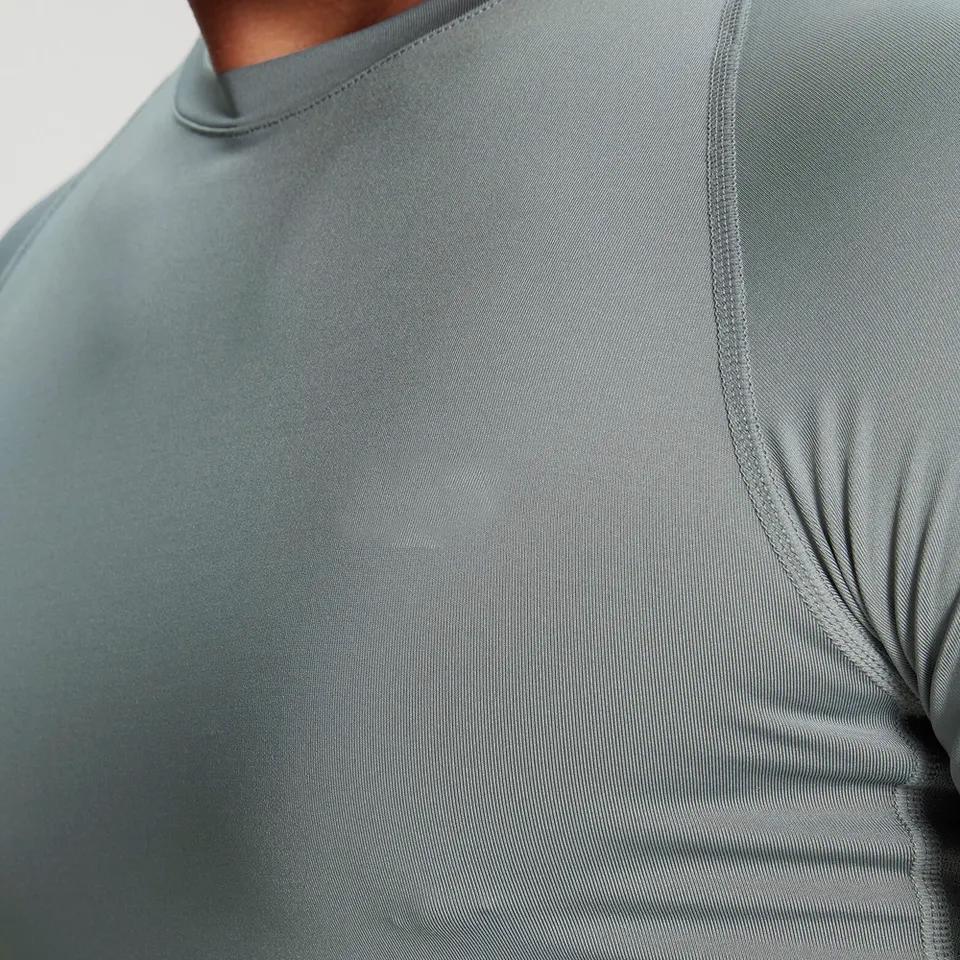 Men gym clothing top full sleeve t shirt long line men's long sleeved t shirts - view 5